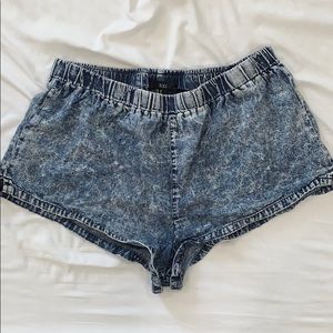 XXI Washed Print Booty Shorts - Medium